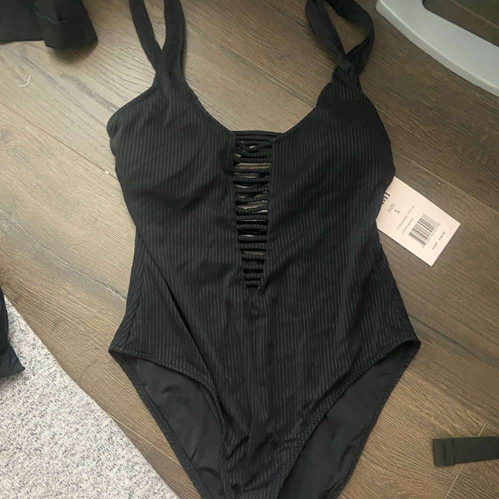 YMI Black One Piece Swimsuit